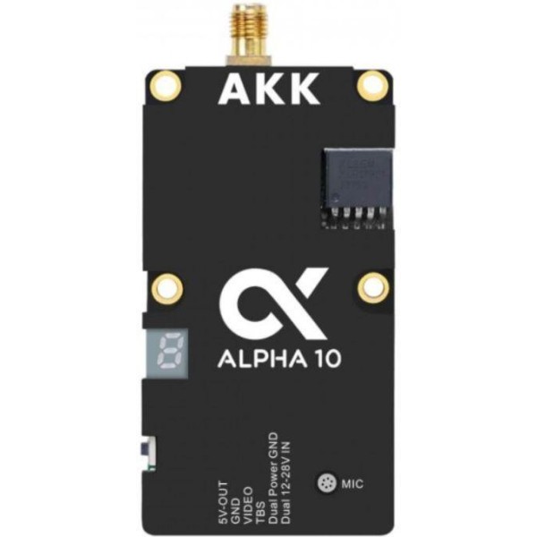 Відеопередавач (VTX) AKK Alpha 10W 5.8GHz 80CH (A10)