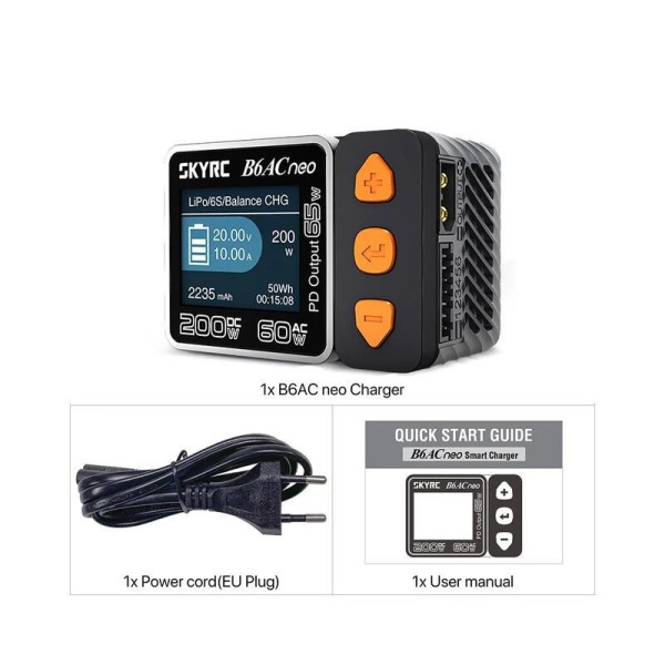 Зарядний пристрій SkyRC B6AC Neo AC 60W/DC 200W (SK-100200-01)