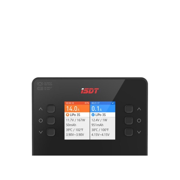 Зарядний пристрій ISDT K2 Air Bluetooth, AC/DC 200W/500Wx2 20A (HP0015.K2A)