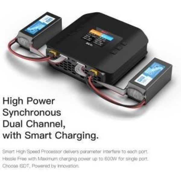 Зарядний пристрій ISDT K4 AC 400W DC 600Wx2 (HP0015.K4)