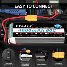 HRB POWER Lipo 6s 22.2V 4000mAh 60C