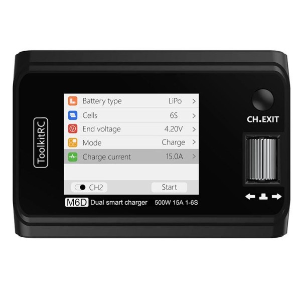 Зарядний пристрій ToolkitRC M6D DC 250W x2 (TK10800)