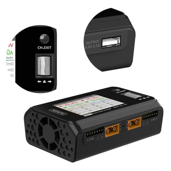 Зарядний пристрій ToolkitRC M6D DC 250W x2 (TK10800)
