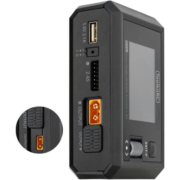 Зарядний пристрій ToolkitRC M7AC AC 100W / DC 300W (TK12200-EU)