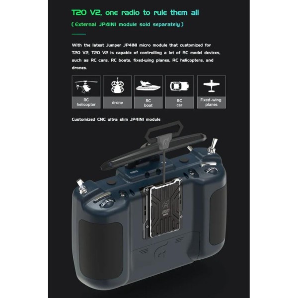 Пульт керування Jumper T20 V2 ELRS 915 Hall (C10113)