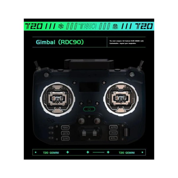 Пульт керування Jumper T20 V2 GEMINI ELRS 2.4G RDC90 (C10119)