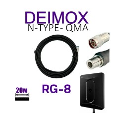ALIENTECH Антенный кабель для Alientech DEIMOX N-Type - QMA, 20 м RG-8 (BV-000961)