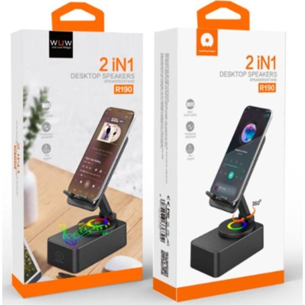 Портативная колонка WUW R190 Black (6972573336302)