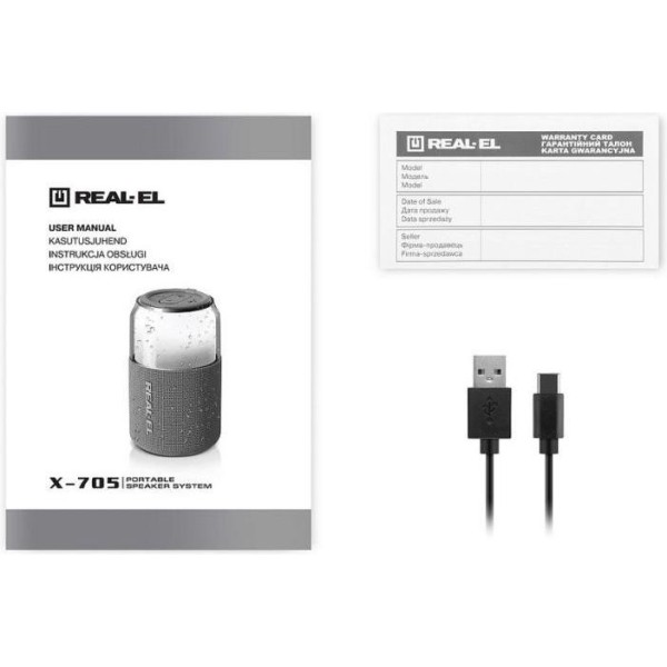 Портативная колонка REAL-EL X-705 Red (EL121600025)