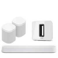 Sonos 5.1. Beam, Sub & One SL White (BEAM51)