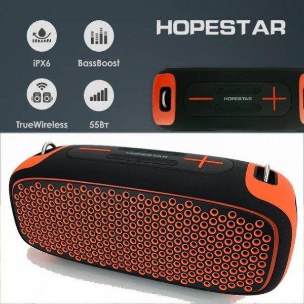 Портативна колонка Hopestar A30 Orange