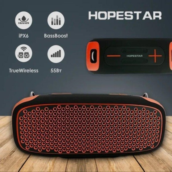 Портативна колонка Hopestar A30 Orange