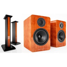 Acoustic Energy AE 1 Active & Stand Piano Cherry Veneer