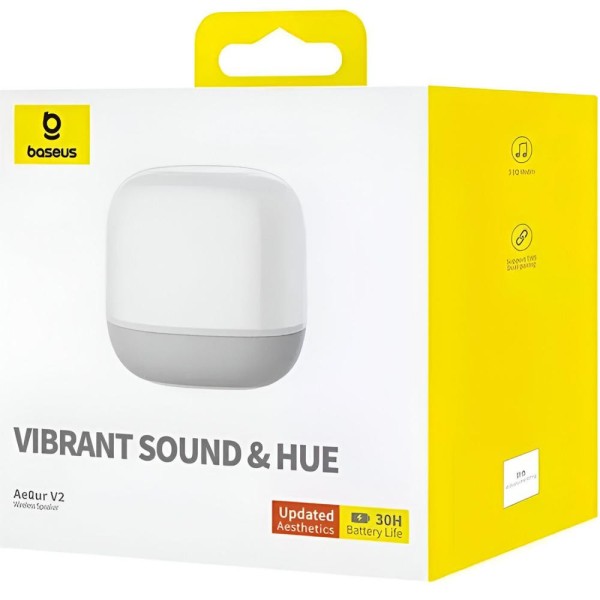 Портативна колонка Baseus AeQur V2 White (A20050500211)