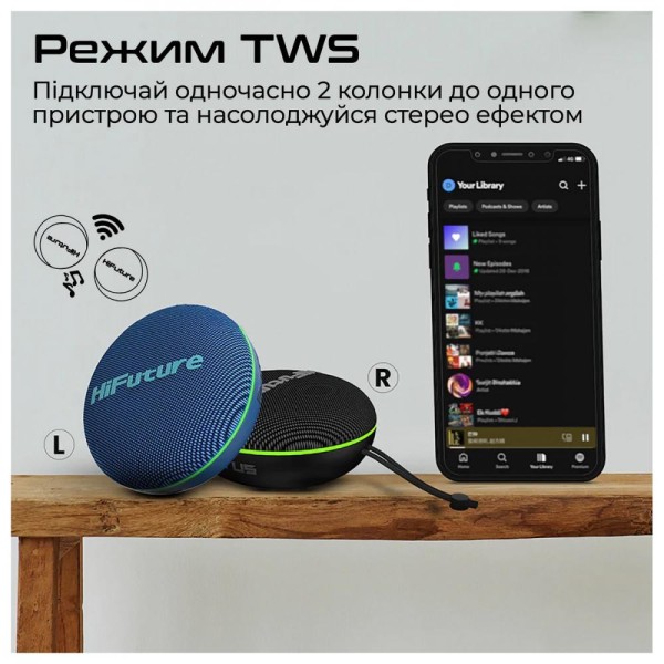 Портативна колонка HiFuture Altus Black (altus.black)