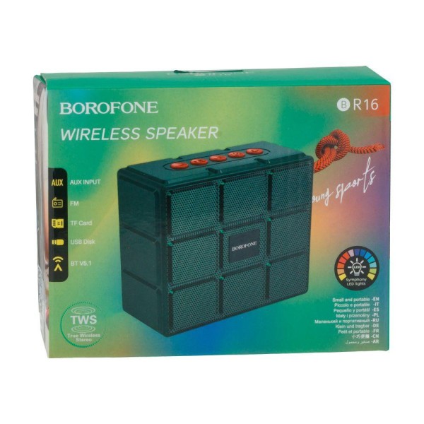 Портативна колонка Borofone BR16 Gage Black