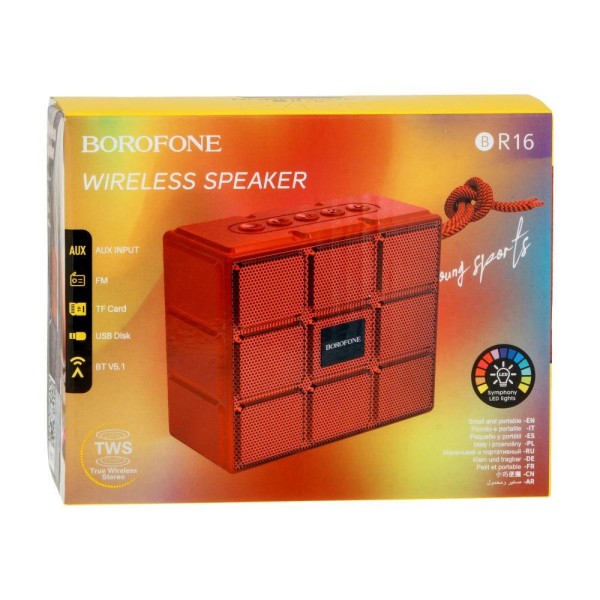 Портативна колонка Borofone BR16 Gage Red