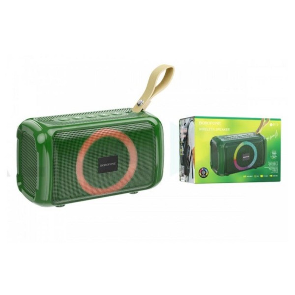 Портативна колонка Borofone BR17 Dark Green