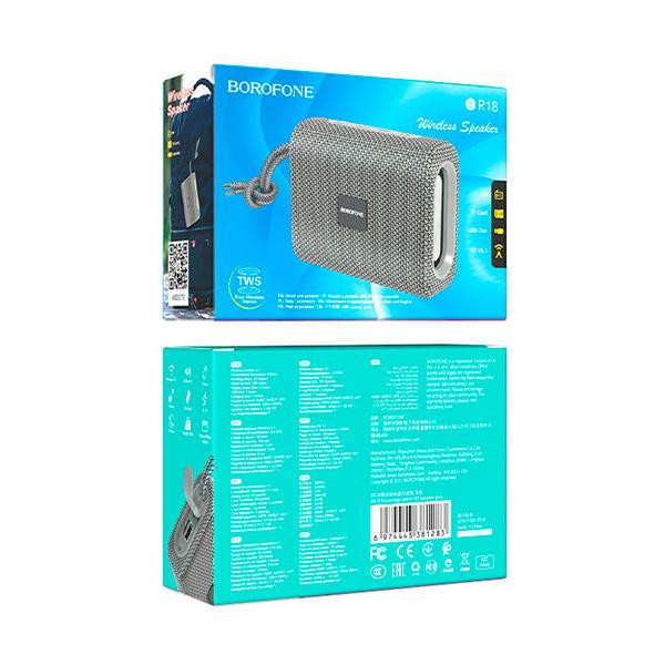 Портативна колонка Borofone BR18 Gray
