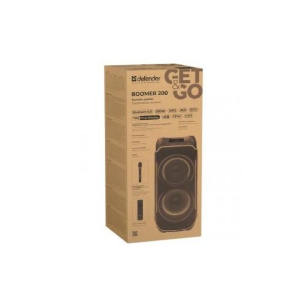 Портативна колонка Defender Boomer 200 Black (65201)