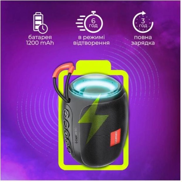 Портативна колонка Promate Capsule Black