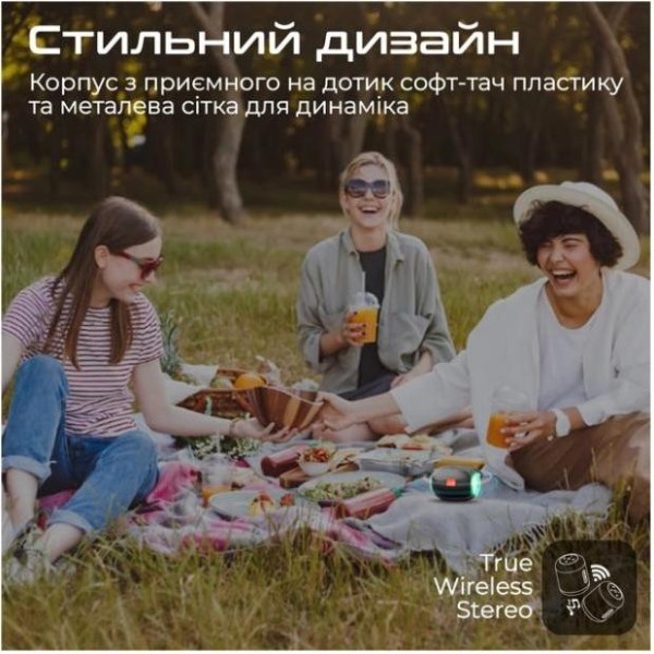 Портативна колонка Promate Capsule Black