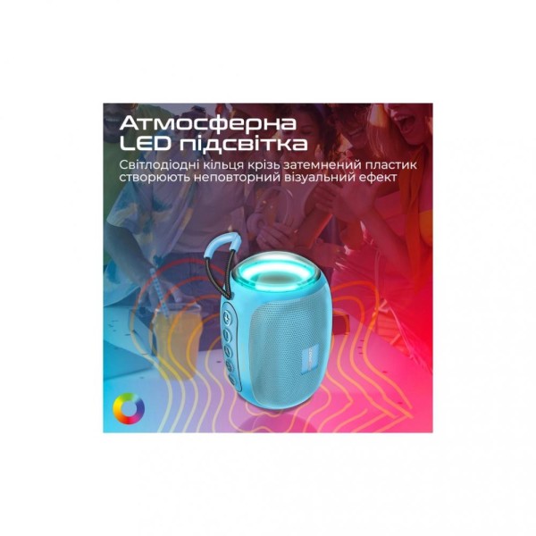 Портативна колонка Promate Capsule Blue