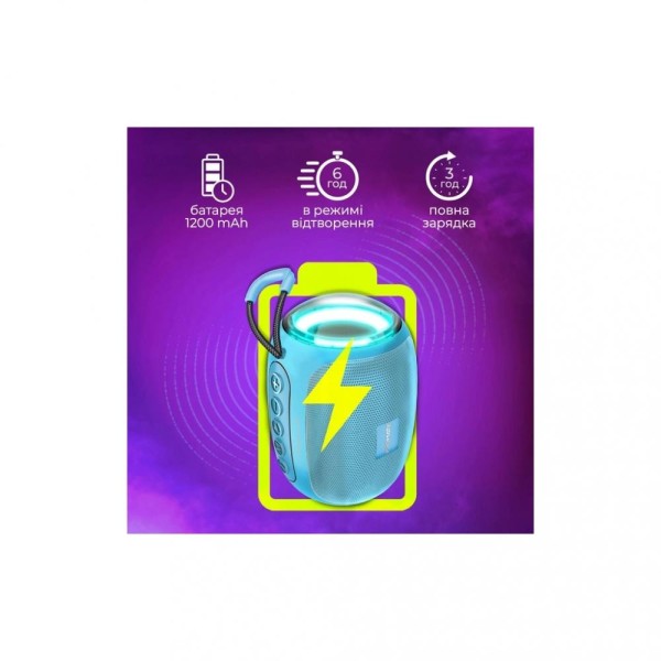 Портативна колонка Promate Capsule Blue