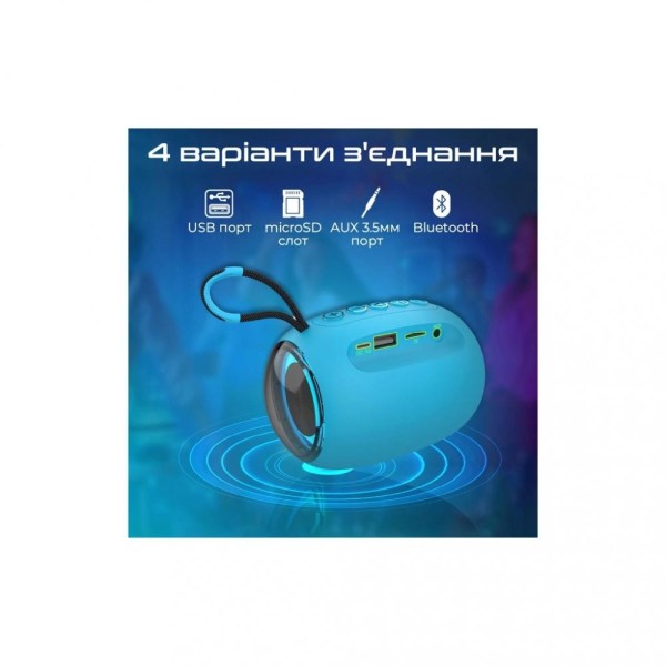 Портативна колонка Promate Capsule Blue