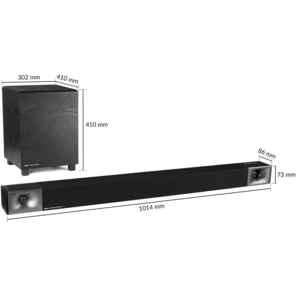 Колонки для домашнього кінотеатру Klipsch Cinema 400 Black