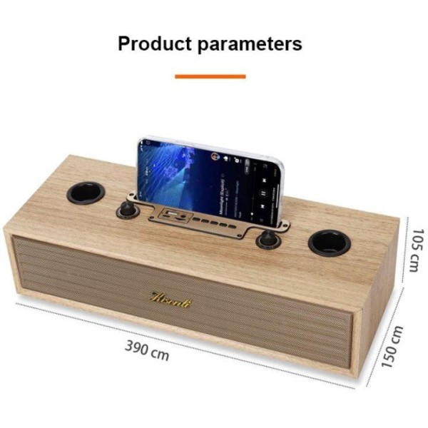 Портативна колонка Kisonli G102 Wooden