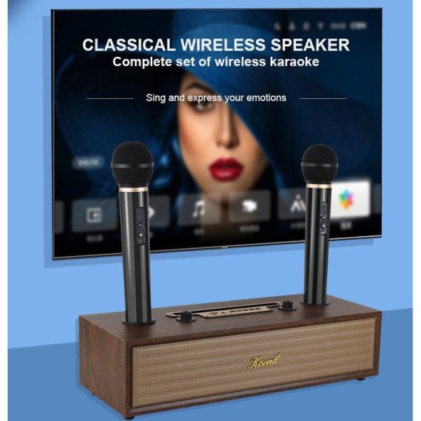 Портативна колонка Kisonli G102 Wooden