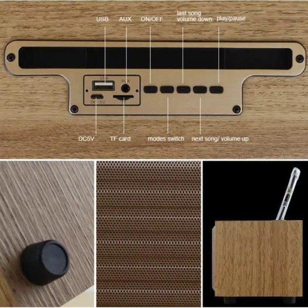 Портативна колонка Kisonli G11A Wooden