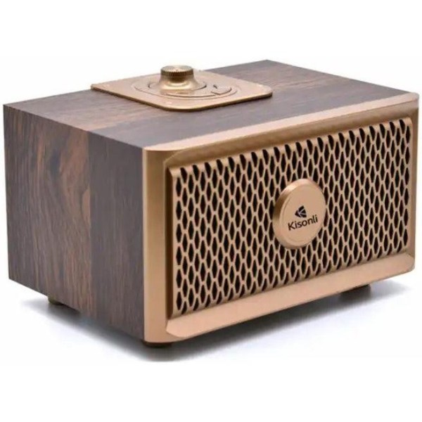Портативна колонка Kisonli G2 Dark Wood