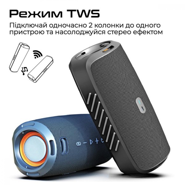 Портативна колонка HiFuture Gravity Black (gravity.black)