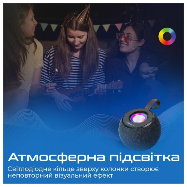 Портативна колонка Promate Juggler Black (juggler.black)