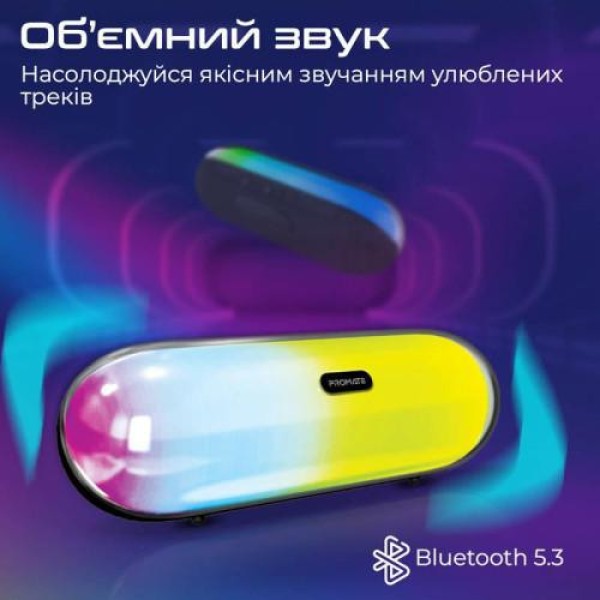 Портативна колонка Promate Lumibar 10W Black (lumibar.black)