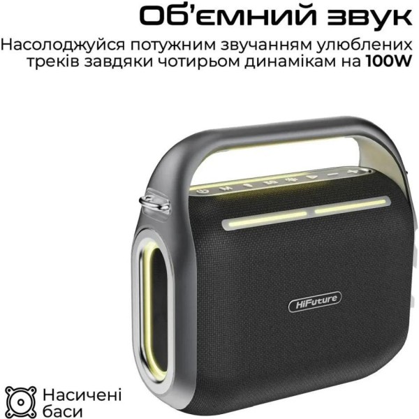 Портативна колонка HiFuture MusicBox 200 Black (musicbox200.black)