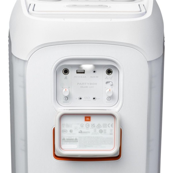 Портативна колонка JBL PartyBox Club 120 White (JBLPBCLUB120SW)