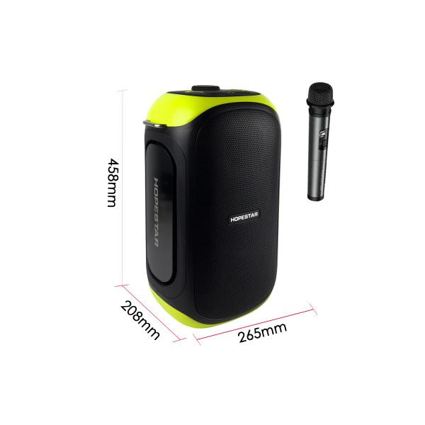 Портативна колонка Hopestar Party 300 Black/Light Green