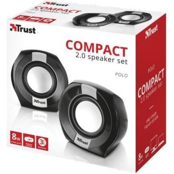 Мультимедійна акустика Trust Polo Compact Black (20943)