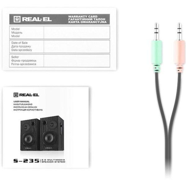 Колонки для комп'ютера REAL-EL S-235 Black