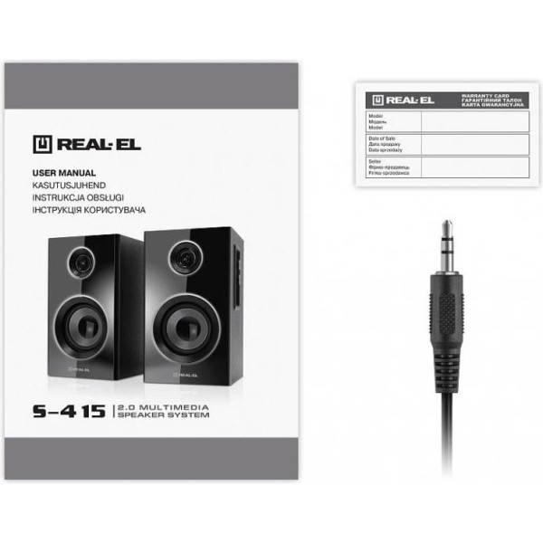 Акустичні колонки REAL-EL S-415 Black (EL121200017)