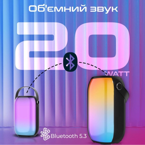 Портативна колонка Promate Spectro-20 20W Black (spectro-20)