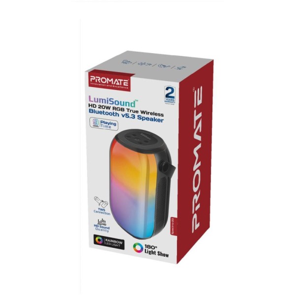 Портативна колонка Promate Spectro-20 20W Black (spectro-20)