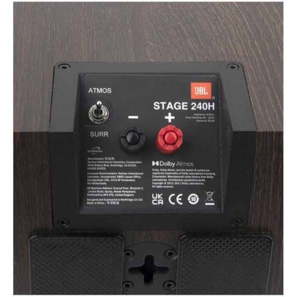 Колонки для домашнього кінотеатру JBL Stage 240H Atmos Black (JBL240HBLK)