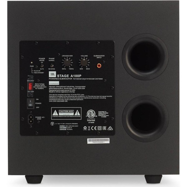 Сабвуфер JBL Stage A100P Black (JBLA100PBLK)