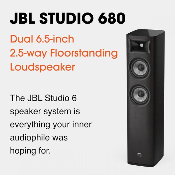 Фронтальні акустичні колонки JBL Studio 680 Dark Walnut (JBLS680DKW)