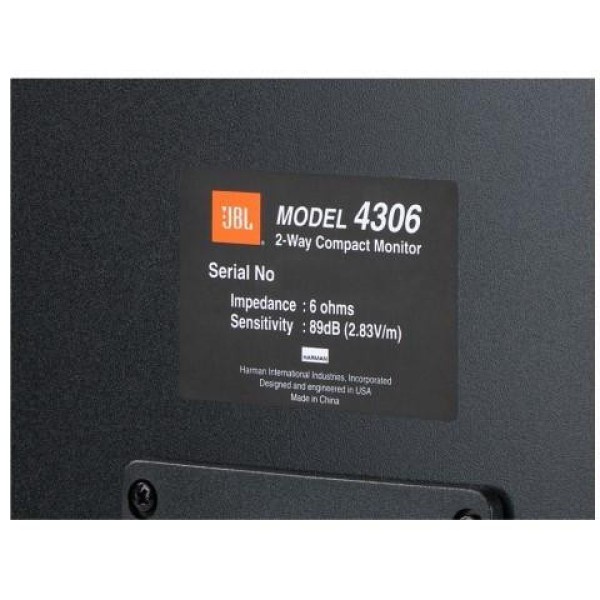 Фронтальні акустичні колонки JBL Studio Monitor 4306