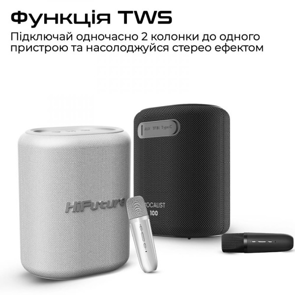 Портативна колонка HiFuture Vocalist 100 Black (vocalist100.black)